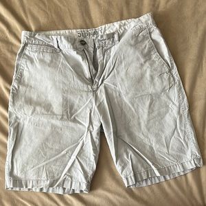 Grey Linen Shorts